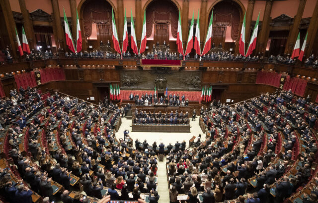Aula della Camera dei Deputati durante una seduta