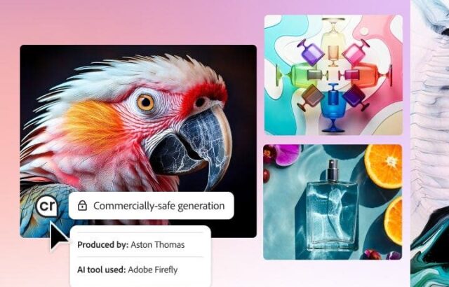 Screenshot di Adobe Firefly