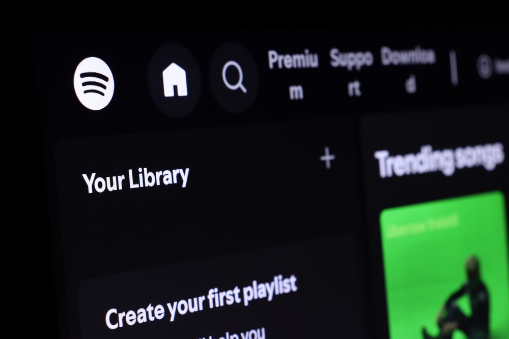 Screenshot dell'assistente conversazionale Talk to Spotify