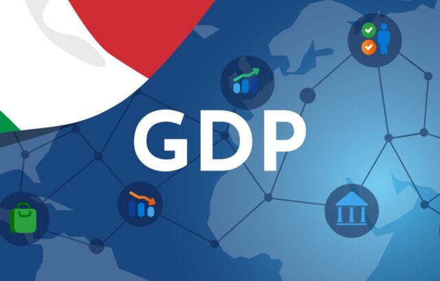 Grafico sull'andamento del Pil italiano